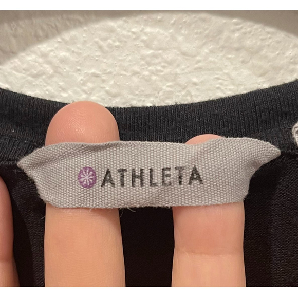 ATHLETA Black Long Sleeve Blouse - Picture 2 of 3